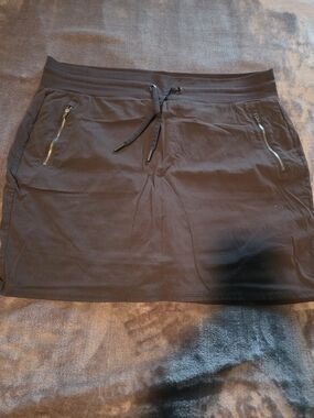Athleta Black Mini Skort with Zip Pockets
